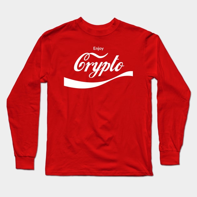 Enjoy Crypto Long Sleeve T-Shirt by ScruffyTees